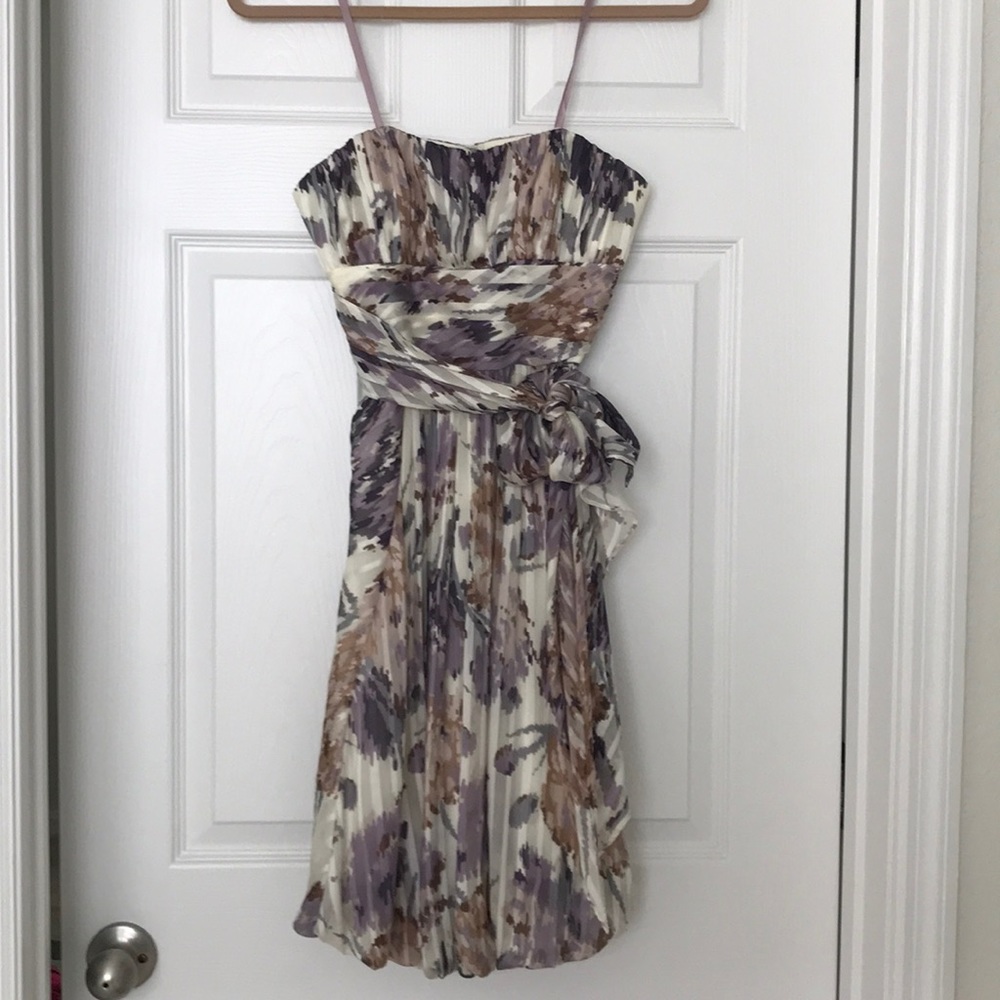 BCBGMAXAZRIA Strapless Silk Dress